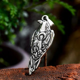 Viking Crow Stainless Steel Necklaces Pendants Chain Punk Jewelry