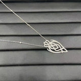 Hollow Zirconia Pendant Vine Pattern Necklace