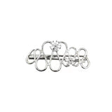 Vine Flower Zircon Hair Clip Multicolor