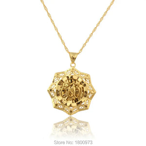 Vintage Allah Pendant Muslim Pendant&Necklace Jewelry Arabic For Women Men