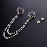 Vintage Alloy Rhinestones Large Brooch