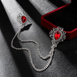 Vintage Alloy Rhinestones Large Brooch