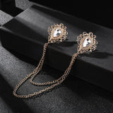 Vintage Alloy Rhinestones Large Brooch