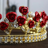 Vintage Crystal Crown Hairband Tiara Bridal Party Jewelry