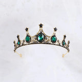 Vintage Crystal Crown Hairband Tiara Bridal Party Jewelry