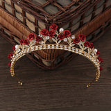 Vintage Crystal Crown Hairband Tiara Bridal Party Jewelry