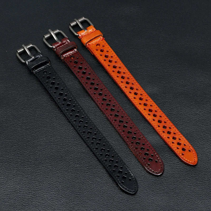Vintage Hollow Leather Bracelets for Men Adjustable Wristband