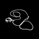 Vintage 925 Silver Water Drop Pendant Necklace