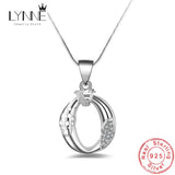 Vintage 925 Silver Water Drop Pendant Necklace