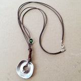 Vintage Metal Pendant Hand Making Necklace Retro Hand Making Jewelry
