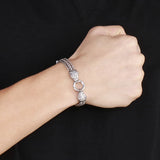 Vintage Stainless Steel Wolf Head Bracelet 8mm