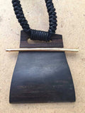 Vintage Sandalwood Pendant Adjustable Necklace