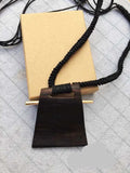 Vintage Sandalwood Pendant Adjustable Necklace