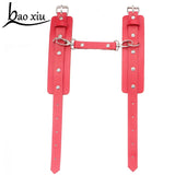 Vintage Sexy Female Leather Harness Bracelet Gothic Waist To Leg Suspenders
