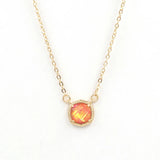 Vintage Geometric Candy AB Hexagon Pendant Necklace Christmas