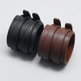 Vintage Wide Leather Bracelet Men's Jewelry Wrap Wrist Bracelets