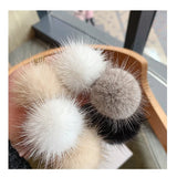 Soft Mink Fur Elastic Hair Band Scrunchie for Women Girls
