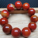Warring States Red Agate Bracelet Men's Original Stone Modern Bracelet Jewelry