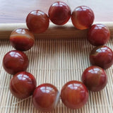 Warring States Red Agate Bracelet Men's Original Stone Modern Bracelet Jewelry