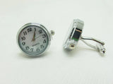 Real Clock Cufflinks Machine Core Mechanical Cuffs