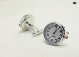 Real Clock Cufflinks Machine Core Mechanical Cuffs