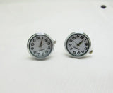 Real Clock Cufflinks Machine Core Mechanical Cuffs