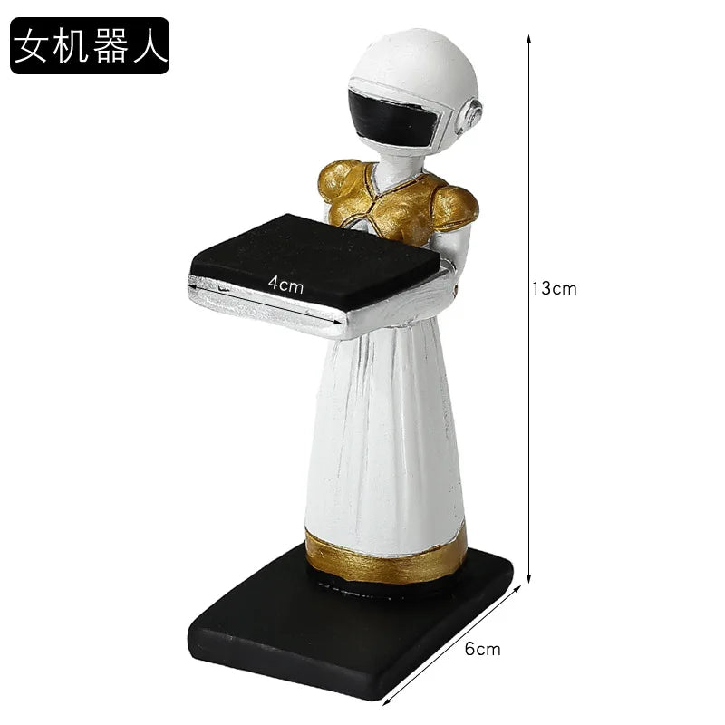 Astronaut Jewelry Display Stand Polar Bear Ring Shelf Store Display