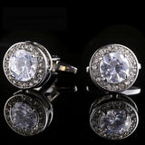 Rhinestone Wedding Cufflinks for Men