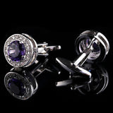 Rhinestone Wedding Cufflinks for Men
