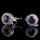 Rhinestone Wedding Cufflinks for Men