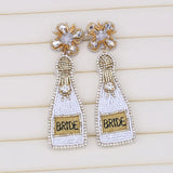 Boho Beads Drop Earrings for Weddings