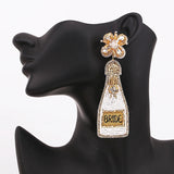Boho Beads Drop Earrings for Weddings