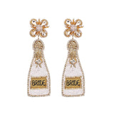 Boho Beads Drop Earrings for Weddings