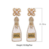 Boho Beads Drop Earrings for Weddings