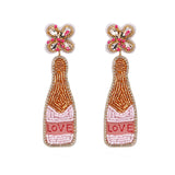 Boho Beads Drop Earrings for Weddings
