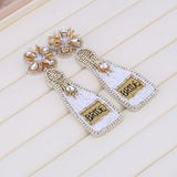 Boho Beads Drop Earrings for Weddings
