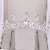 Baroque Rhinestone Crystal Crown Bridal Tiara