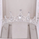 Baroque Rhinestone Crystal Crown Bridal Tiara