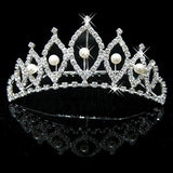 Bridal Head Jewelry Pearl Combs Tiara Crown