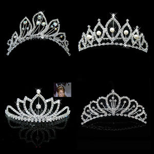 Bridal Head Jewelry Pearl Combs Tiara Crown