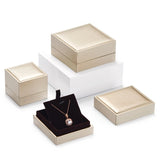Wedding Jewelry Box Leatherette Paper Box Ring Necklace Bracelet Gift Velvet Box