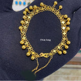 Tassel Necklace Earring Set Copper Beads Plated Bracelet