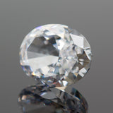 Oval Crushed Ice CZ High Carbon Lab Diamond 4K Cut 5A+