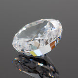 Oval Crushed Ice CZ High Carbon Lab Diamond 4K Cut 5A+