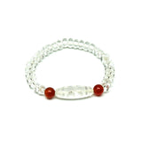 Crystal Beads Money hook Dzi Ji Cut angle Abacus beads Red Agate Bracelet