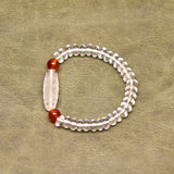 Crystal Beads Money hook Dzi Ji Cut angle Abacus beads Red Agate Bracelet