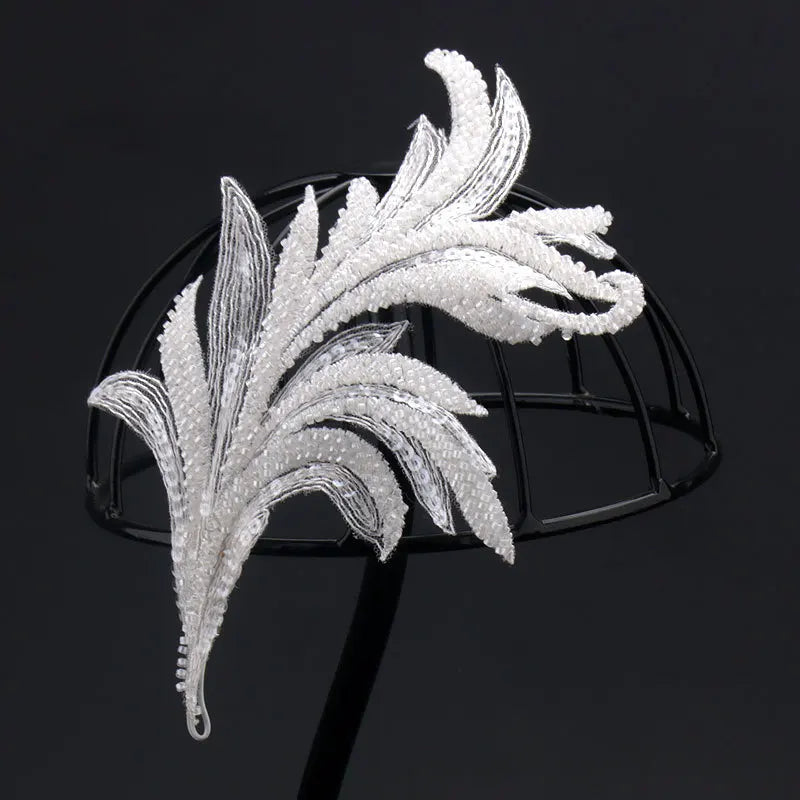 Lace Clip Headdress Women Side Hair Decoration Wedding Hairpin
