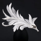Lace Clip Headdress Women Side Hair Decoration Wedding Hairpin