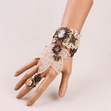 Maple Leaf Retro Steampunk Lace Bracelet