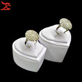PU Lover's Ring Jewelry Display Tower Wedding Ring Pendant Display Holder